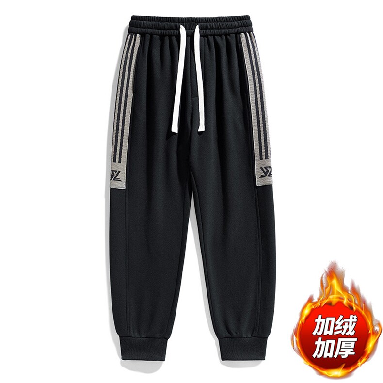 2XL-9XL男士加绒加厚大码宽松休闲运动休闲裤男图片