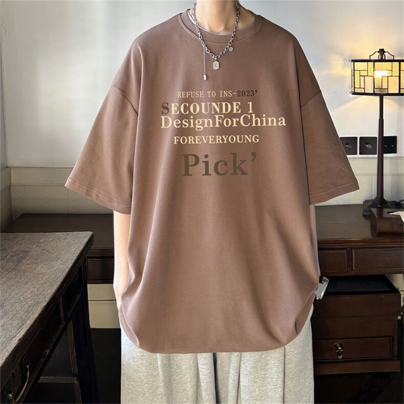 230g重磅纯棉!夏季短袖t恤男半袖男DSA028-MDT2320-P25,男装T恤,电商A028