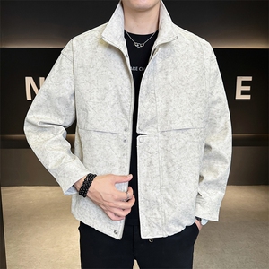 2025秋季外套男款宽松休闲百搭帅气夹克上衣服C317-J7712-P115图片