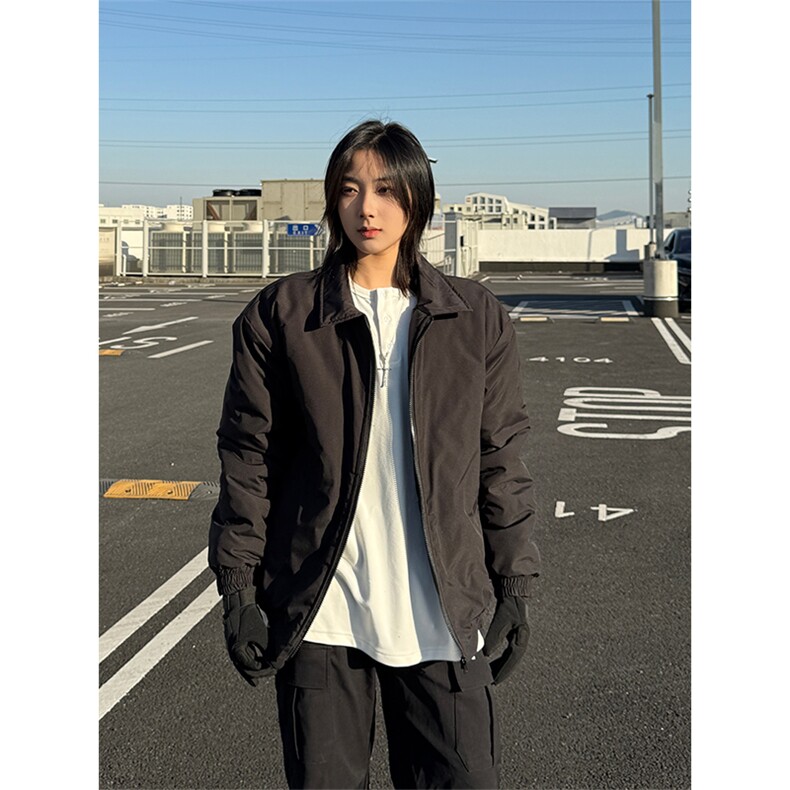 秋冬新款港风大码日系翻领保暖棉服男女潮 XZ213-MF10-特P68控128图片