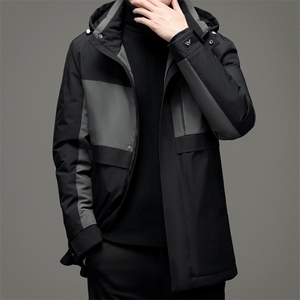外套男装2023新款冬季外套宽松休闲厚连帽羽绒棉服ZELD9810-P290图片