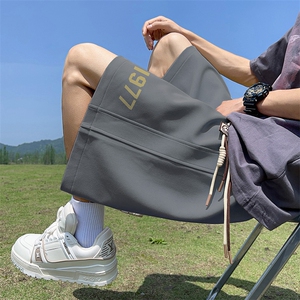 菠萝格得物直播抖音品质男五分中裤休闲短裤K061P30控48图片