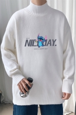 M18137-P45加绒款-P65半高领毛衣男士大码针织衫男毛线衣男，男装针织衫/毛衣，电商A040