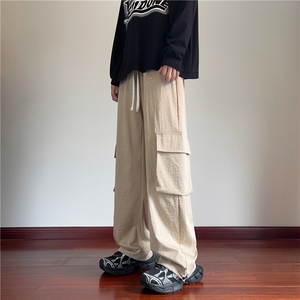 抖音品质秋季新款潮流工装口袋宽松休闲裤B315-K24260-特p35控68图片
