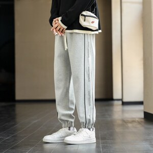 高品质秋季新款运动裤男束脚宽松卫裤潮流休闲长裤篮球裤子图片