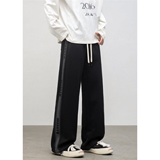 2024冬季新款内景大码美式直筒印花加绒裤M-5XHK24861-P55，男装休闲裤，电商A022