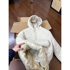高品棉衣秋冬连帽菱形格环缝工艺轻薄棉服男女A1045-P85，男装棉衣，星座1505