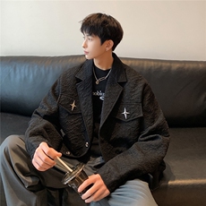 港风模特美式夹克男潮牌夹克男女情侣大码外套男JK8748P95控128，男装夹克，星座226-1