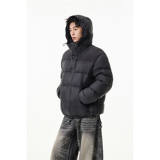 90%绒新标有报告连帽撞色韩版宽松羽绒服外套Y990/370现货，男装羽绒服，星座202
