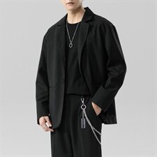 2021春秋季新款小西装男宽松休闲西服男士韩版潮流外套DF141T，男装西服，电商A102