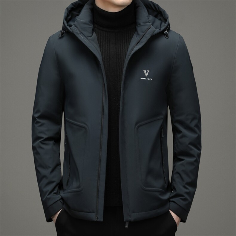 2023冬季新款纯色脱卸帽羽绒服爸爸装休闲外套上衣YYYR07862-P245,男装羽绒服,电商B212（原钱塘6029）