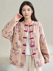 2025冬装新款修身保暖时尚菱形格连帽个性女士棉服外套图片