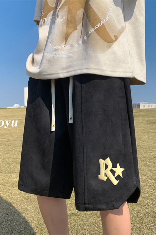 XZ616夏季新款麂皮绒发泡R星休闲短裤五分裤TY817P45控55,男装休闲裤,星座512A（原616）