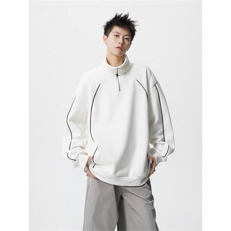 WY2508潮流运动休闲卫衣350克华棉立领拉链卫衣特P40,男装卫衣,电商A028