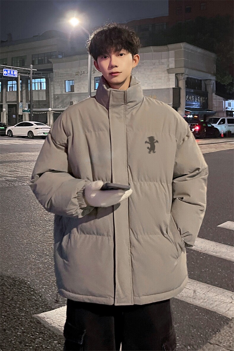 外景冬季加厚面包服男宽松保暖棉衣休闲情侣立领外套MF00432/P90,男装棉衣,电商B316