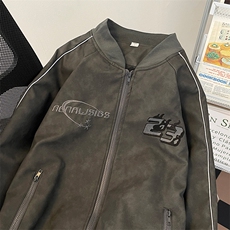 夹克男韩版潮流高街帅气百搭2024春季新款ins宽松外套W5738-P75，男装夹克，星座412-3