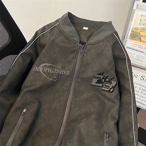 夹克男韩版潮流高街帅气百搭2024春季新款ins宽松外套W5738-P75图片