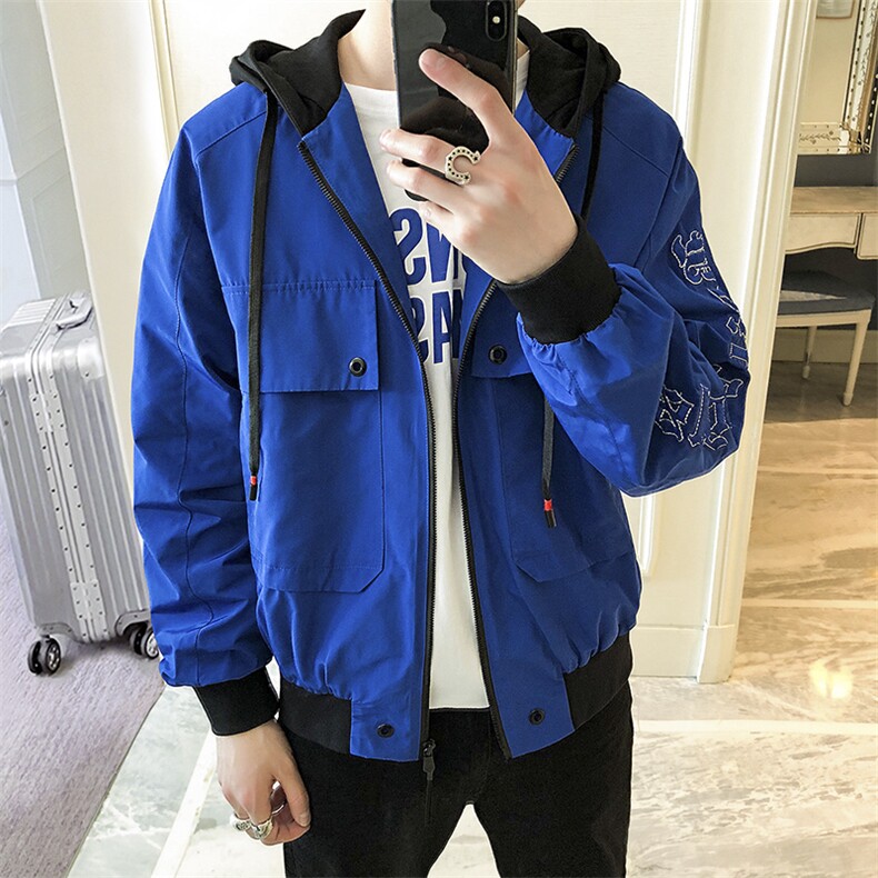 有报告新款宽松夹克青少年连帽外套上衣棒球服DS26T,男装夹克,电商A102