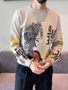 秋冬潮风套头休闲时尚毛衣男 M841-P58图片