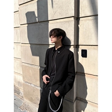 26春cleanfit黑色S拉链短款外套夹克W1986/特P55，男装夹克，电商B350