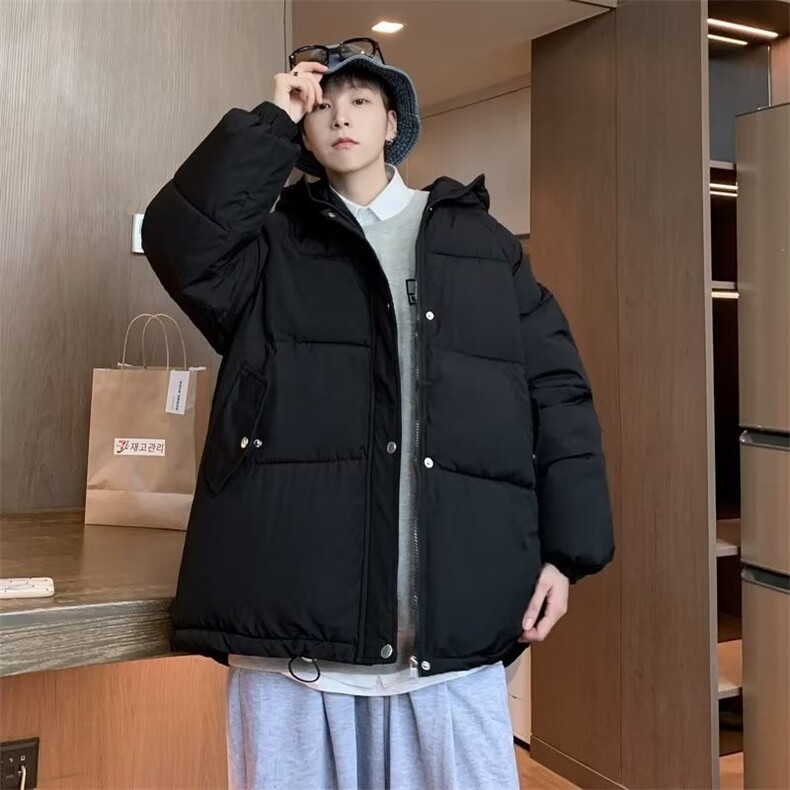棉服外套男韩版潮流加厚冬季帅气连帽2024新款ins棉衣MF204-P83,男装棉衣,星座412-3