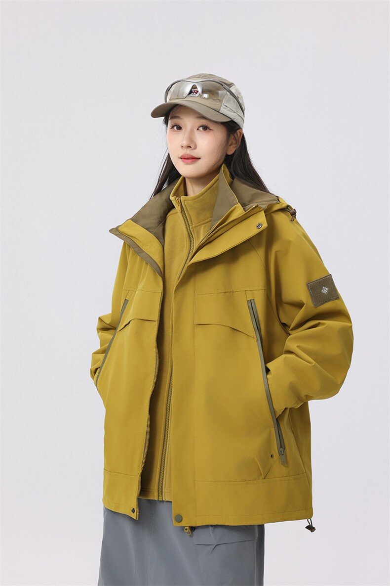 2025秋冬连帽个性百搭三防冲锋衣夹克外套6518三合一-P128189,男装夹克,电商B306