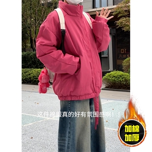 现货5W件冬季三防美式高街雪山立领冲锋衣棉衣男女棉服厚夹克外套图片
