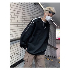 ins文艺新款潮流流行原宿高质量华棉复合卫衣慵懒简约日系时尚，男装卫衣，星座506A