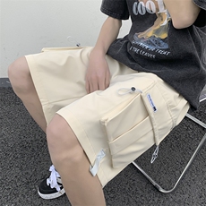 港风小牛津工装休闲裤高街五分裤宽松直通短裤DK301P35，男装休闲裤，星座1204-3