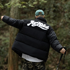 立领棉服字母冬季棉袄冬季灯芯绒棉衣男加厚拼接A266-WMY8623-P75，男装棉衣，电商A266