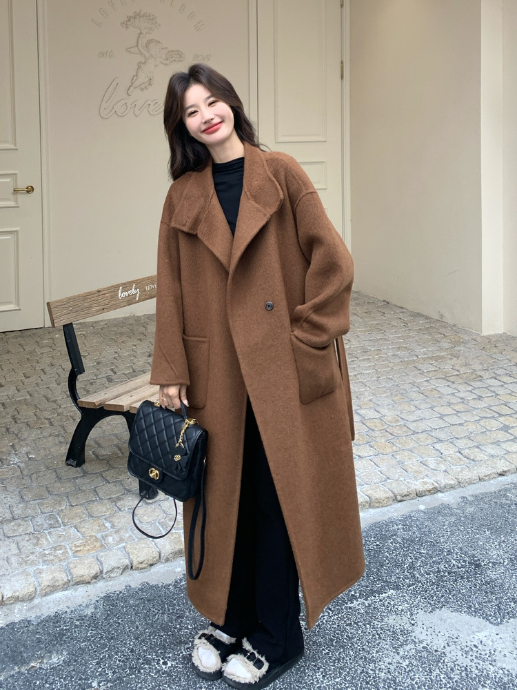 25冬季新款立领双面羊绒大衣2B138-8136P275K399,女装羊绒大衣,2B138