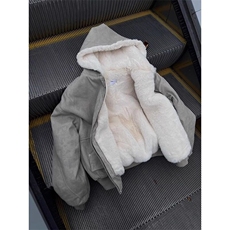 【有货】大理石座山雕外套仿水貂毛加绒加厚帆布棉服MY266特P138，男装棉衣，星座908-1