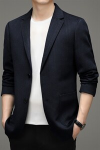 羊毛呢外套男士秋冬商务休闲单西服宽松商务休闲西装YL98188-P375,男装西服,电商B212（原钱塘6029）