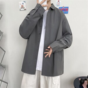 秋季白色长袖宽松衬衫婚礼商务正装衬衣上衣男士潮A056-C800P33图片