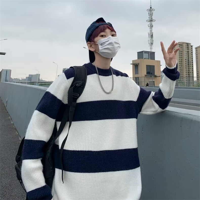 男秋冬季新款潮韩版百搭情侣毛衣针织衫外套M764P40,男装针织衫/毛衣,星座1116-2