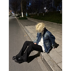 自家图，博主风cleanfit牛仔外套男美式复古水洗夹克NZJK003-P138，男装夹克，星座1007（原301D）