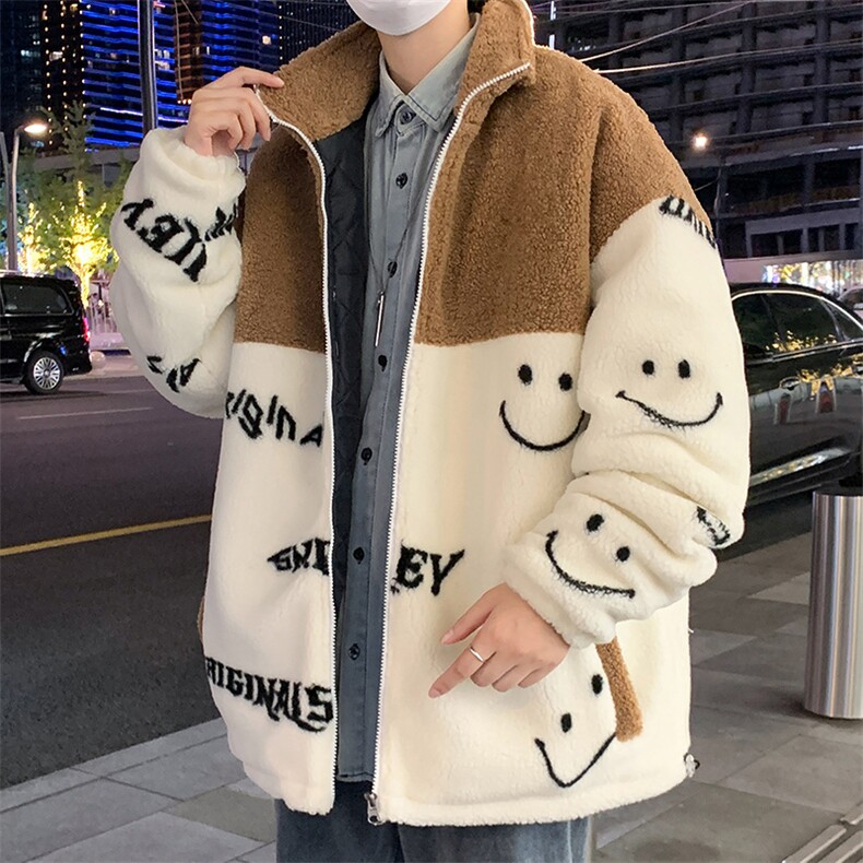 冬款新款加绒加厚棉衣羊羔绒外套青少年港风男装MY106P105控价138图片