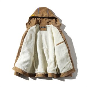 709-MY07-P130 20冬款 冬季情侣百搭保暖加厚灯芯绒夹克棉衣男图片