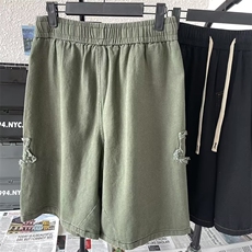 牛仔短裤男女夏季美式复古高街裤子直筒vibe风宽松中裤-A121-p40，男装牛仔裤，星座601-2
