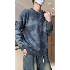 冬季新款休闲设计感多色可选保暖扎染针织毛衣D5590-TP5588，男装针织衫/毛衣，电商A102