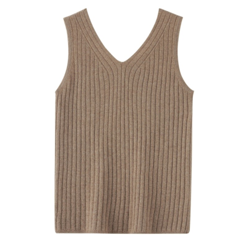 2025年秋季单件套头圆领V领双面穿吊带时尚百搭，女装背心吊带，贵皇羊绒四店