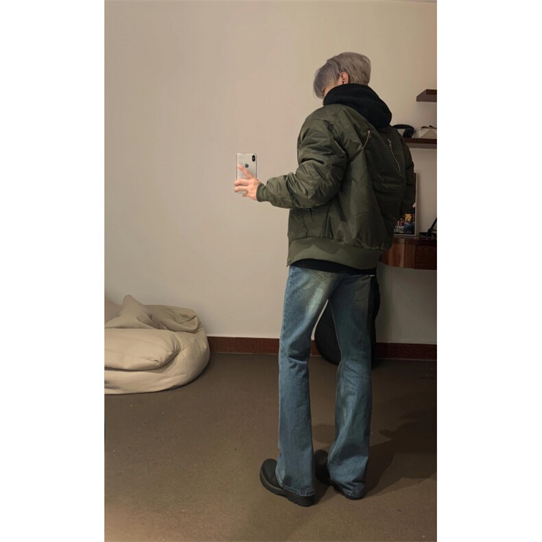 美式复古多口袋加棉棒球服棉衣ZM0140-P90,男装棉衣,星座313A(原308A-2)