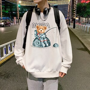 S6251-P28  秋季圆领卫衣男大码韩版宽松长袖外套图片