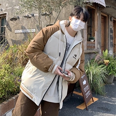 B266-C102-P11823冬季新款宽松休闲加绒加厚羽绒棉服，男装棉衣，星座B257-1