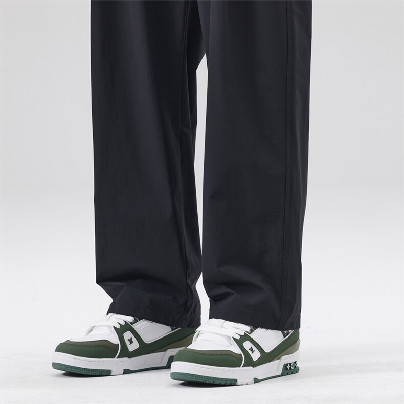 黑色微喇休闲裤男2025春季新品美式复古舒适百搭长裤DY5010-P65，男装休闲裤，电商A178-1