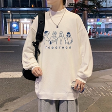 M18191-P45加绒款-P65半高领毛衣男士大码针织衫男毛线衣男，男装针织衫/毛衣，电商A040