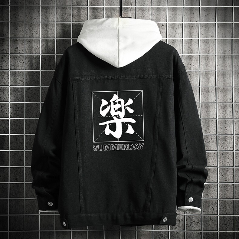 牛仔夹克男大码牛仔外套男茄克NJ77197-P60加绒款-P75,男装夹克,电商A040A