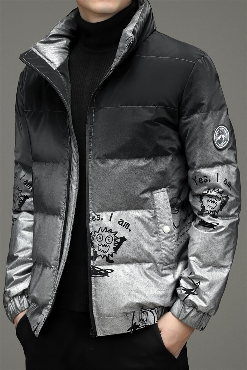 90%羽绒服男款外套立领2023冬季新款厚款鸭绒男士上衣ZG2950-P210，男装羽绒服，电商B212（原钱塘6029）