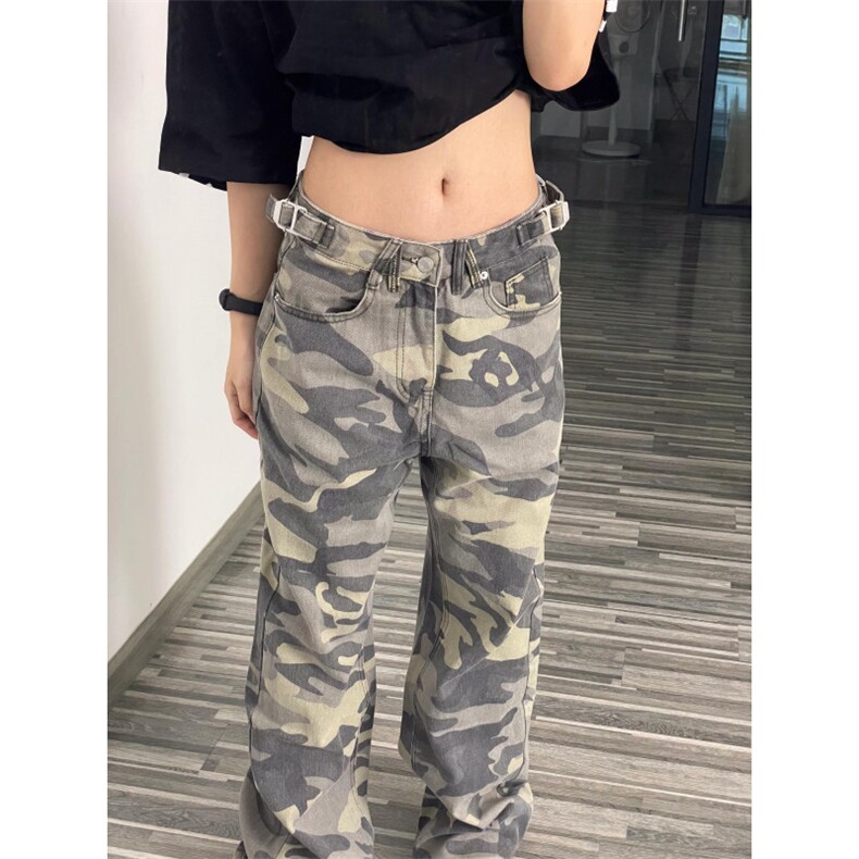 【网图有货】迷彩工装裤阔腿美式复古hiphop裤子高街8265LL-特P48,男装工装外套,星座1007（原301D）