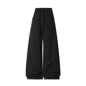 坠感休闲舒适明线设计垂顺宽松阔腿裤S-3XL 2091 特批26 48图片